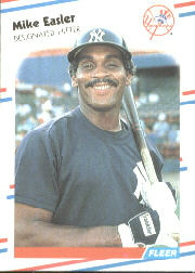 1988 Fleer Baseball Cards      206     Mike Easler